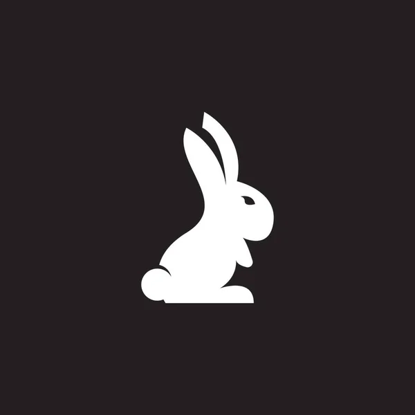 ウサギのテンプレートベクトルアイコンイラストデザイン — ストックベクタ