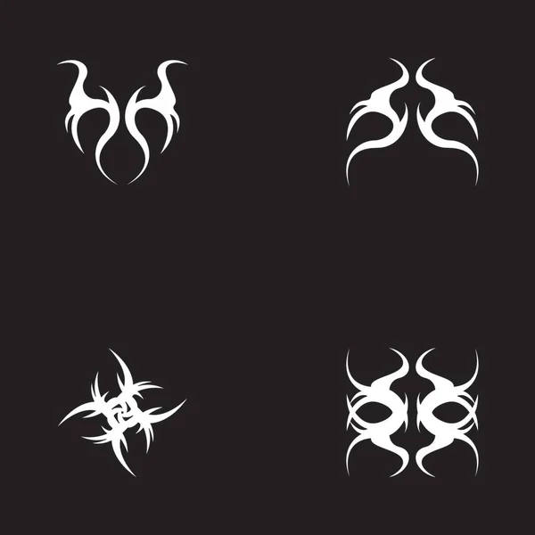 Tribal Tatuering Sjunga Och Symbol Vektor — Stock vektor
