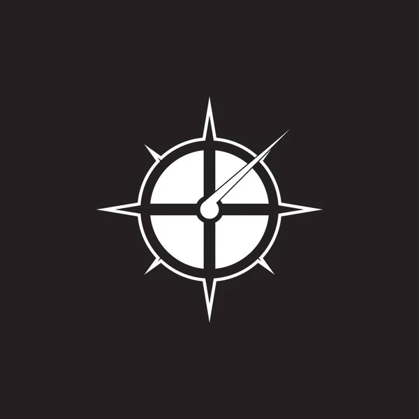 Kompass Ikon Och Symbol Vektor Mall — Stock vektor