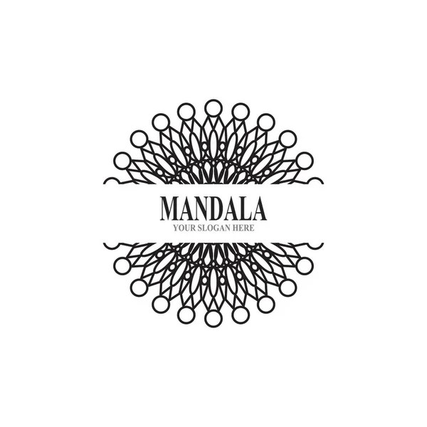 Ilustración Vectorial Diseño Logo Mandala — Vector de stock