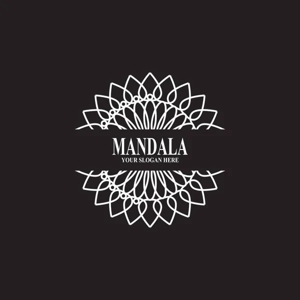 Ilustración Vectorial Diseño Logo Mandala — Vector de stock