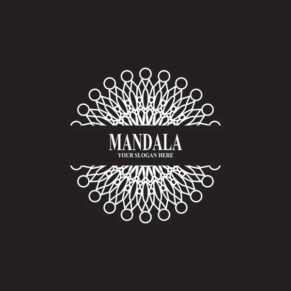 Illustration Vectorielle Conception Logo Mandala — Image vectorielle