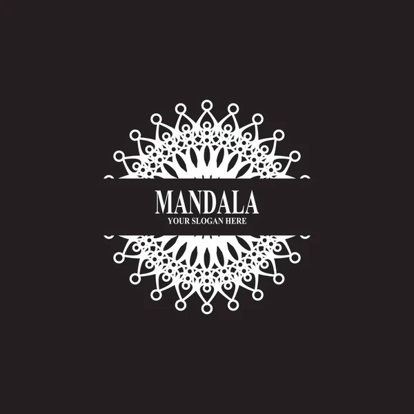 Ilustración Vectorial Diseño Logo Mandala — Vector de stock