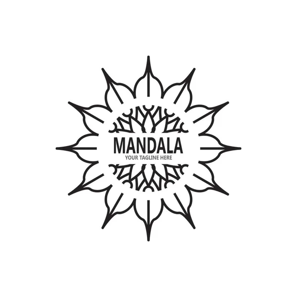 Mandala标志设计矢量插图 — 图库矢量图片