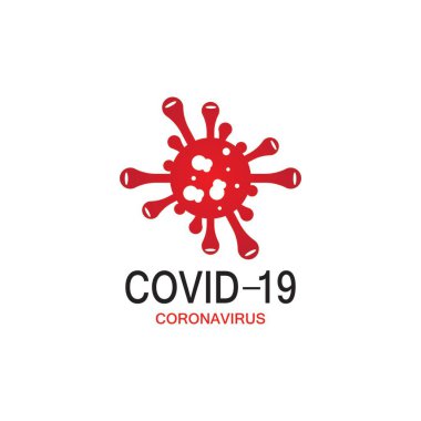 Covid-19 koruma logo vektör çizimi