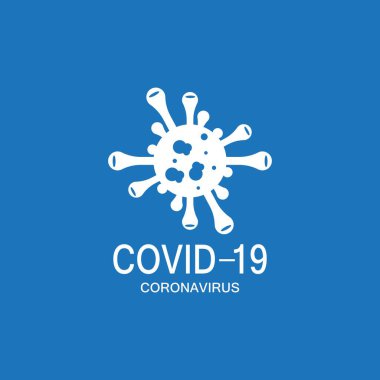 Covid-19 koruma logo vektör çizimi