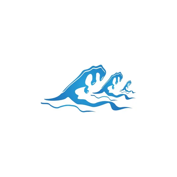 Water Wave Icon Vector Illustration Design Logo — Stock Vector