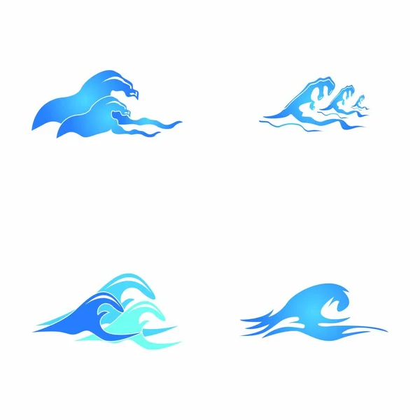 Логотип Векторной Иллюстрации Водных Волн — стоковый вектор