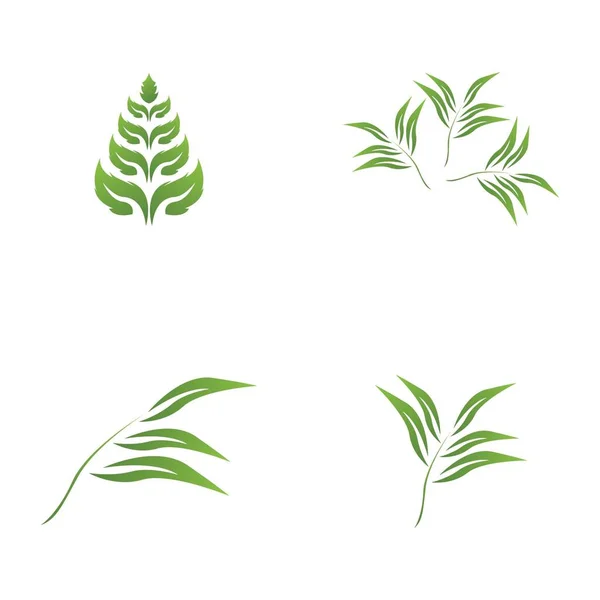 Nature Leaf Icon Symbol Template Vector — Stock Vector