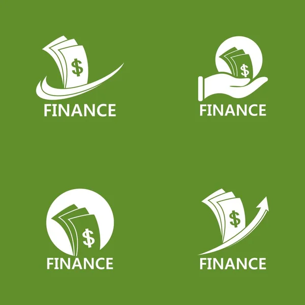 Design Ícone Vetor Modelo Logotipo Finanças Empresariais — Vetor de Stock
