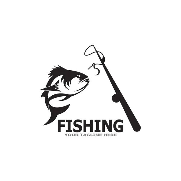 Шаблон Логотипа Рыбы Креативный Векторный Символ — стоковый вектор