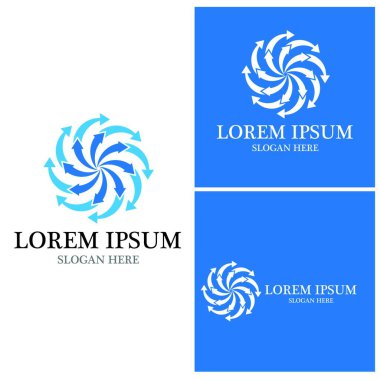 Ok vektör illüstrasyon simgesi Logo Şablonu tasarımı