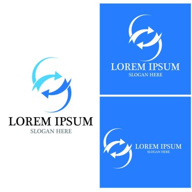 Ok vektör illüstrasyon simgesi Logo Şablonu tasarımı