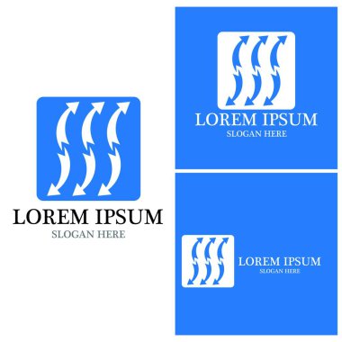 Ok vektör illüstrasyon simgesi Logo Şablonu tasarımı