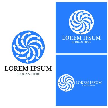 Ok vektör illüstrasyon simgesi Logo Şablonu tasarımı