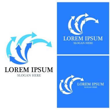 Ok vektör illüstrasyon simgesi Logo Şablonu tasarımı
