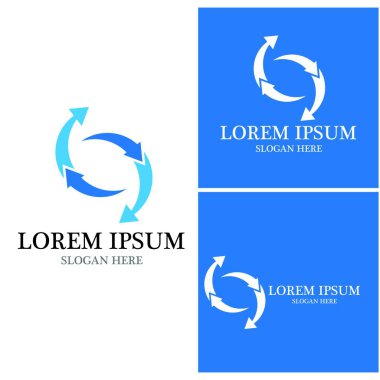 Ok vektör illüstrasyon simgesi Logo Şablonu tasarımı