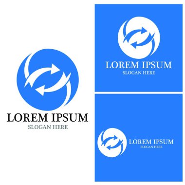 Ok vektör illüstrasyon simgesi Logo Şablonu tasarımı