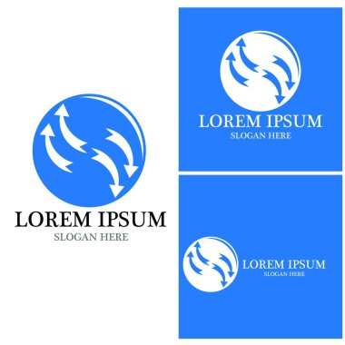 Ok vektör illüstrasyon simgesi Logo Şablonu tasarımı