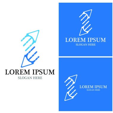 Ok vektör illüstrasyon simgesi Logo Şablonu tasarımı