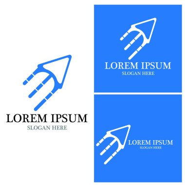 Ok vektör illüstrasyon simgesi Logo Şablonu tasarımı
