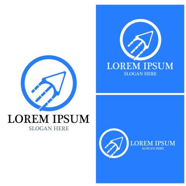 Ok vektör illüstrasyon simgesi Logo Şablonu tasarımı