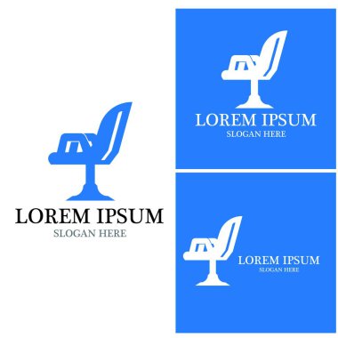 Mobilya simgesi ve sembol vektör şablonu