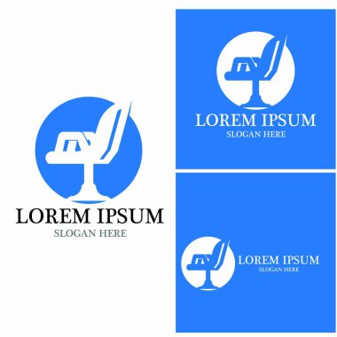 Mobilya simgesi ve sembol vektör şablonu