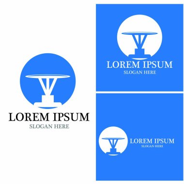 Mobilya simgesi ve sembol vektör şablonu