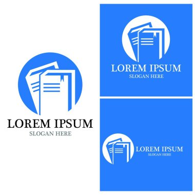 Kitap simgesi ve sembol vektör şablonu