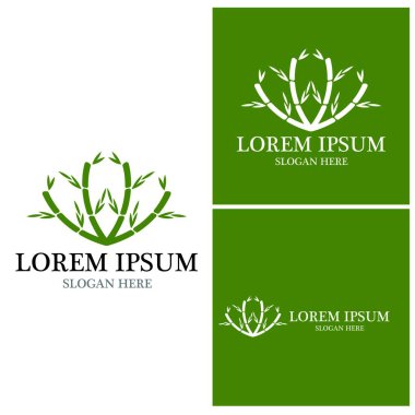 Bambu Logo Şablonu vektör çizimi tasarımı