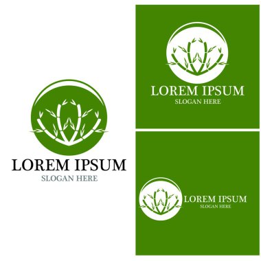 Bambu Logo Şablonu vektör çizimi tasarımı