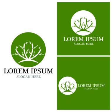 Bambu Logo Şablonu vektör çizimi tasarımı
