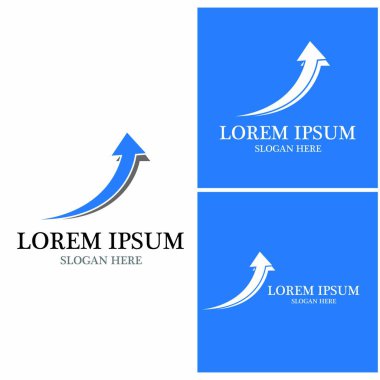 Ok vektör illüstrasyon simgesi Logo Şablonu tasarımı