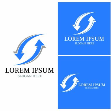 Ok vektör illüstrasyon simgesi Logo Şablonu tasarımı