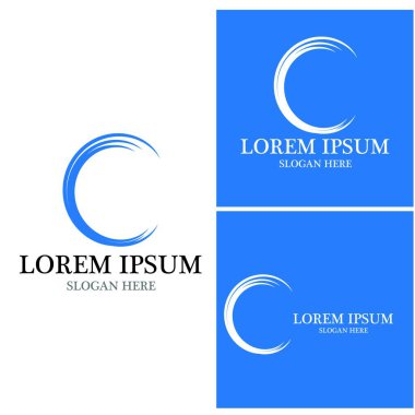 Dalga plajı simgesi vektör çizim logosu