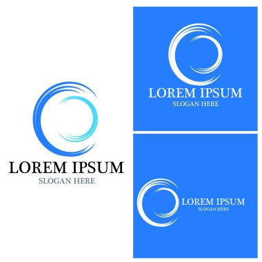 Dalga plajı simgesi vektör çizim logosu