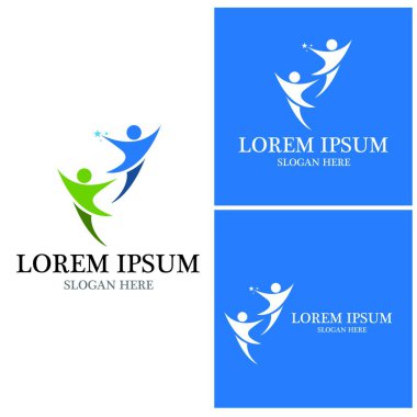 başarı insanlar Logo vektör şablon