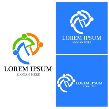 başarı insanlar Logo vektör şablon