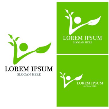 Sağlık insanları yaşam logo vektör şablonu