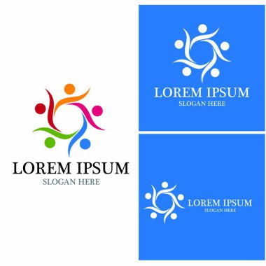 başarı insanlar Logo vektör şablon