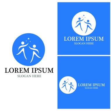 başarı insanlar Logo vektör şablon