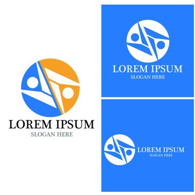 başarı insanlar Logo vektör şablon