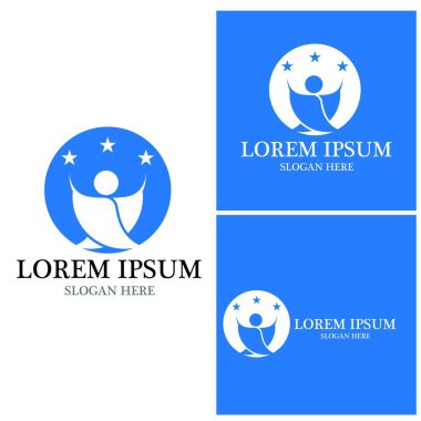 başarı insanlar Logo vektör şablon