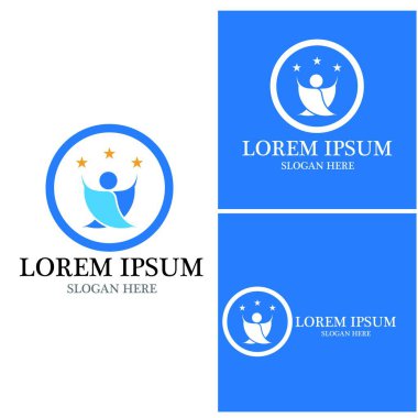başarı insanlar Logo vektör şablon
