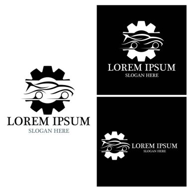 Otomatik araba Logo şablonu vektör çizim simgesi tasarım
