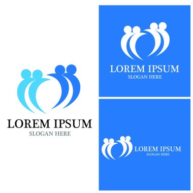 Topluluk, ağ ve sosyal simge tasarım şablonu