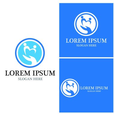 Topluluk, ağ ve sosyal simge tasarım şablonu