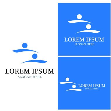 Topluluk, ağ ve sosyal simge tasarım şablonu