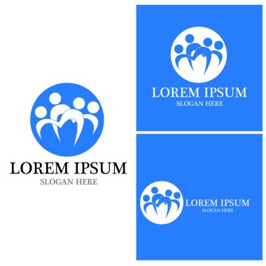 Topluluk, ağ ve sosyal simge tasarım şablonu